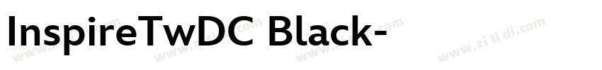 InspireTwDC Black字体转换